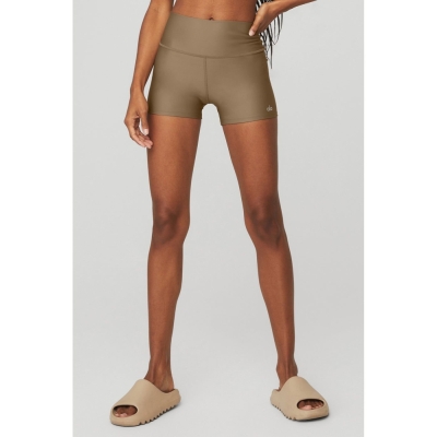 Alo Yoga 3" High-Taille Airlift Kurze Hose Damen Brownstone | CFXWRL639