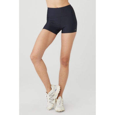 Alo Yoga 3" High-Taille Airlift Kurze Hose Damen Navy | OUBDEP923