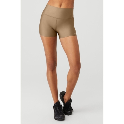 Alo Yoga 3" High-Taille Airlift Kurze Hose Damen Braun | XCUPSV143