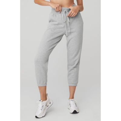 Alo Yoga 7/8 Easy Sweathose Damen Grau | ELMHWG159