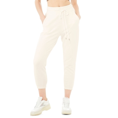 Alo Yoga 7/8 Easy Sweathose Damen Weiß | OYZIMQ783