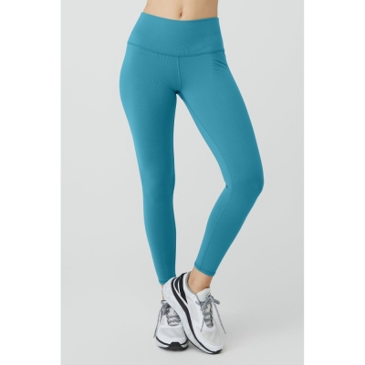 Alo Yoga 7/8 High-Taille Airbrush Leggings Damen Blau | BJSNTM039