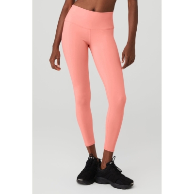 Alo Yoga 7/8 High-Taille Airbrush Leggings Damen Rosa | JNURHQ193