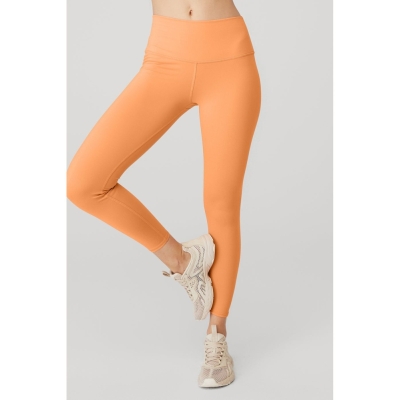 Alo Yoga 7/8 High-Taille Airbrush Leggings Damen Orange | RLFYWZ035