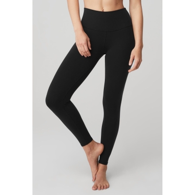 Alo Yoga 7/8 High-Taille Airbrush Leggings Damen Schwarz | SBNFTU324