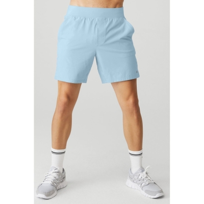 Alo Yoga 7'' Repetition Kurze Hose Herren Blau | ASBGOJ903