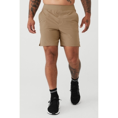 Alo Yoga 7'' Repetition Kurze Hose Herren Braun | ASTJEG418