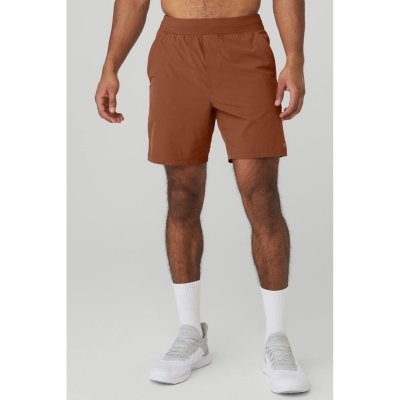 Alo Yoga 7'' Repetition Kurze Hose Herren Rust | DMYPRL973