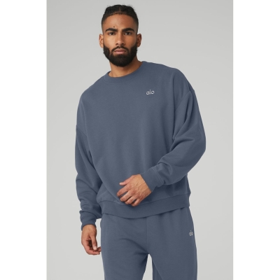 Alo Yoga Accolade Crew Neck Oberbekleidung Herren Grau | USZFXB849