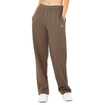 Alo Yoga Accolade Gerade Leg Sweathose Damen Kaffee | QSCYBJ645