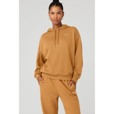 Alo Yoga Accolade Hoodie Damen Toffee | PZRLHO743