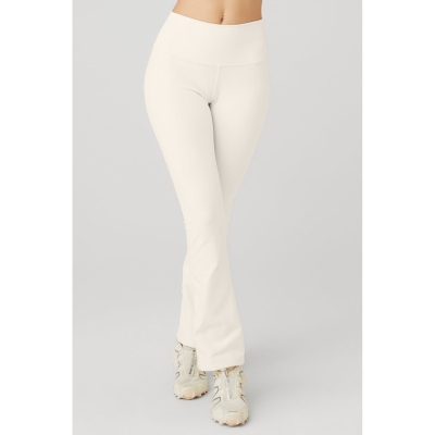 Alo Yoga Airbrush High-Taille Bootcut Leggings Damen Weiß | DPFXSK758