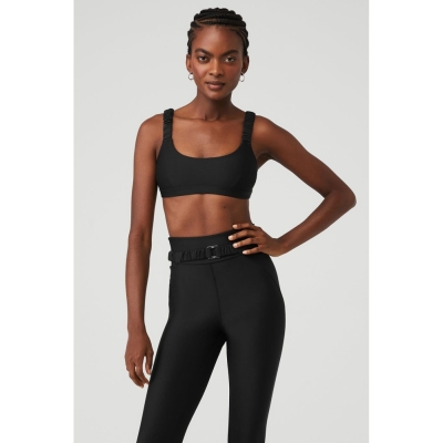 Alo Yoga Airlift Charmer BHs Damen Schwarz | WVCBXK152