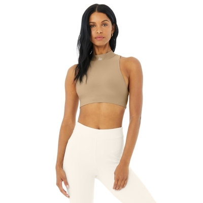 Alo Yoga Airlift Fuse Muskelshirt Damen Braun | JZUETC015