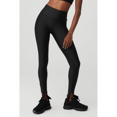 Alo Yoga Airlift High-Taille Elongated Leggings Damen Schwarz | LHKVSD683