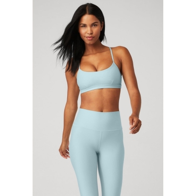 Alo Yoga Airlift Intrigue BHs Damen Blau | OJBVYL539