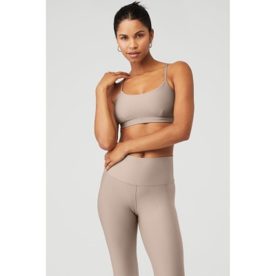 Alo Yoga Airlift Intrigue BHs Damen Grau Braun | EYWHMZ209