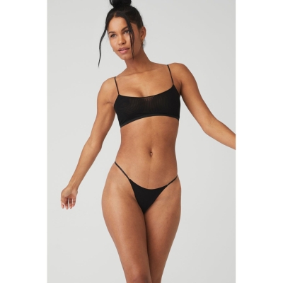 Alo Yoga Airmesh Venuslette BHs Damen Schwarz | AVXPOU741