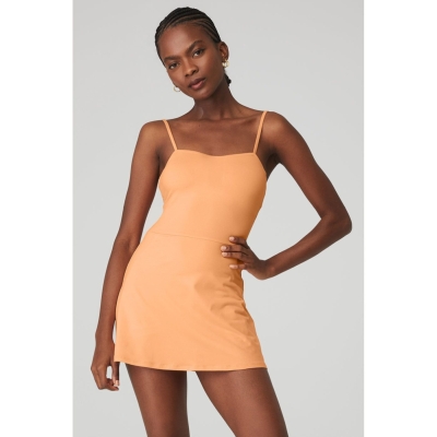 Alo Yoga Alosoft Courtside Tennis Kleider Damen Orange | UVETNL391