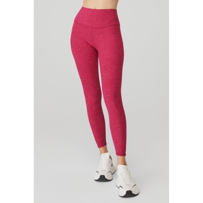 Alo Yoga Alosoft High-Taille 7/8 Highlight Leggings Damen Bordeaux | EFSMOC457