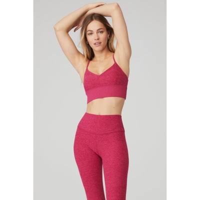 Alo Yoga Alosoft Lavish BHs Damen Bordeaux | NMZBGJ571