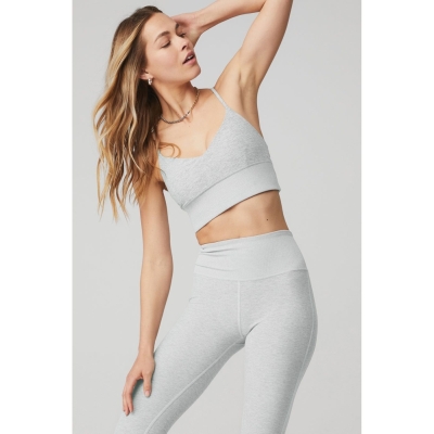 Alo Yoga Alosoft Lavish BHs Damen Grau | RHWTEK095