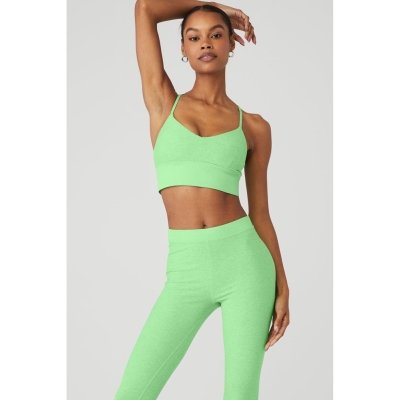 Alo Yoga Alosoft Lavish BHs Damen Grün | PMVYXC324