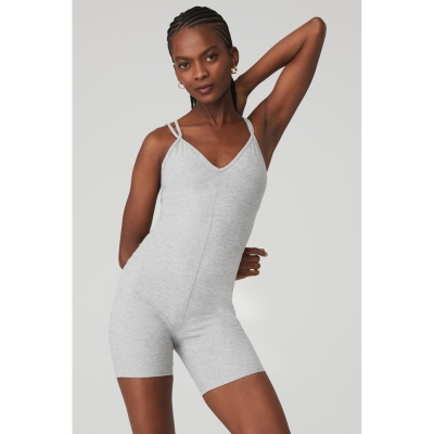 Alo Yoga Alosoft Suns Out Onesies Damen Grau | MYXQAV602