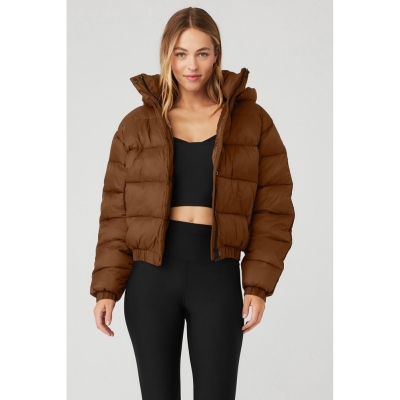 Alo Yoga Aspen Love Puffer Jacke Damen Braun | SUZTLE294