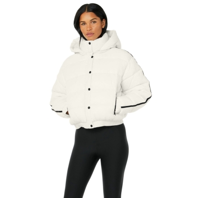 Alo Yoga Aspen Love Puffer Jacke Damen Weiß | FYMXUL159