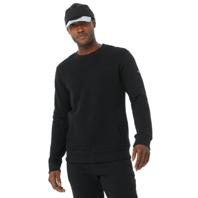 Alo Yoga Base Sweatshirt Oberbekleidung Herren Schwarz | IQBGVC586