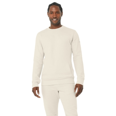 Alo Yoga Base Sweatshirt Oberbekleidung Herren Beige | JOWCSG821