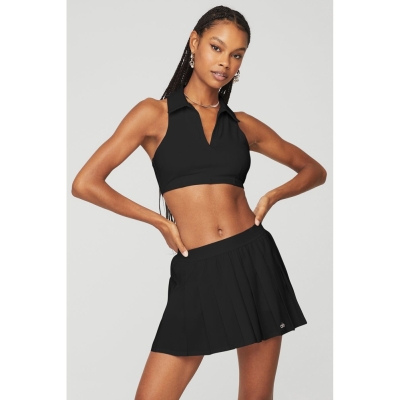 Alo Yoga Charmed Collar BHs Damen Schwarz | ZCTBDU193