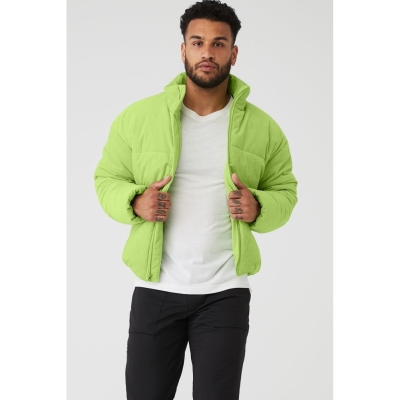 Alo Yoga Corduroy Stage Puffer Oberbekleidung Herren Celery | SAWQCJ041