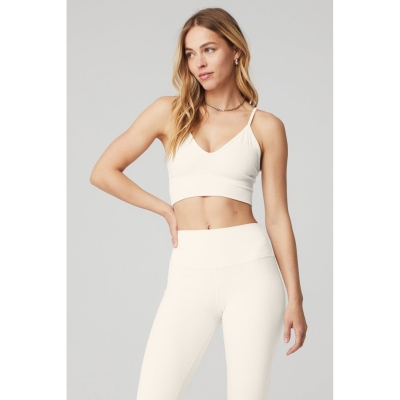 Alo Yoga Delightlette BHs Damen Weiß | LFKXDC321