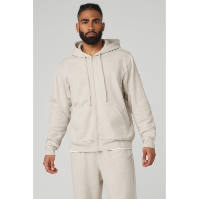 Alo Yoga Everyday Full Zip Oberbekleidung Herren Beige | XFBTGC569