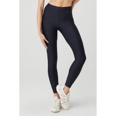 Alo Yoga High-Taille 4 Pocket Utility Leggings Damen Navy | SPJRDZ238