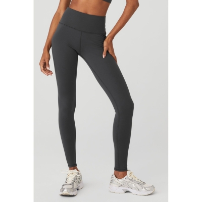 Alo Yoga High-Taille Airbrush Leggings Damen Grau | FQSJDN698