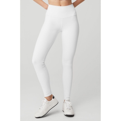 Alo Yoga High-Taille Airbrush Leggings Damen Weiß | PDWKQY820