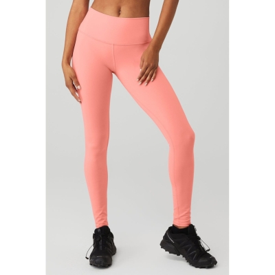 Alo Yoga High-Taille Airbrush Leggings Damen Rosa | YTLZFX602