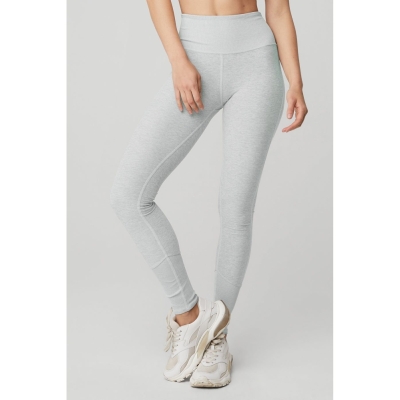 Alo Yoga High-Taille Alosoft Lounge Leggings Damen Grau | GICYNJ570