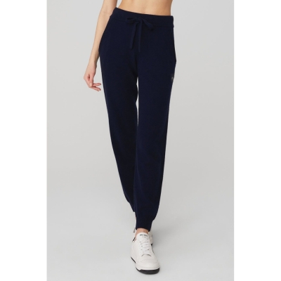 Alo Yoga High-Taille Cashmere Jet Set Hose Damen Navy | UTJPRF901