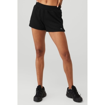 Alo Yoga High-Taille Headliner Kurze Hose Damen Schwarz | IDCXUQ670