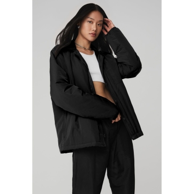 Alo Yoga Legend Jacke Damen Schwarz | HKOSWB459