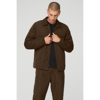 Alo Yoga Legend Jacke Herren Kaffee | HLYGNT246