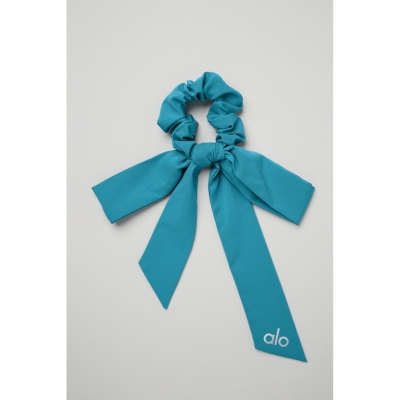 Alo Yoga Love Knots Tie Haargummi Damen Blau | XJNGQB360