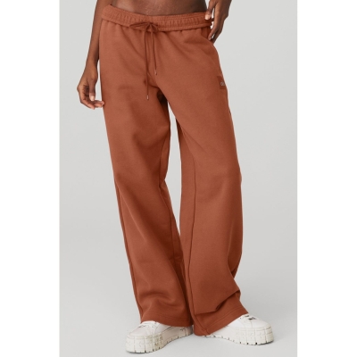 Alo Yoga Renown Heavy Weight Sweathose Damen Rust | VABLWC684