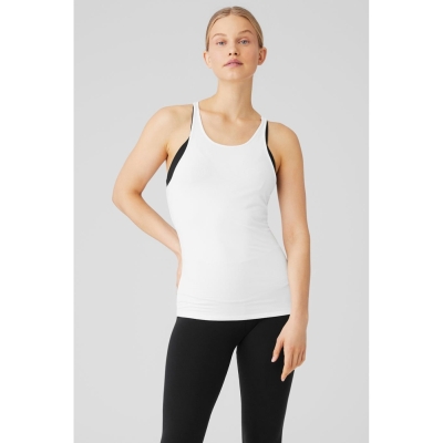 Alo Yoga Select Muskelshirt Damen Weiß | DCNJFQ823