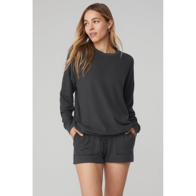 Alo Yoga Soho Pullover Damen Grau | FDTHEI570