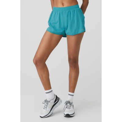 Alo Yoga Stride Kurze Hose Damen Blau | WPTEOH463